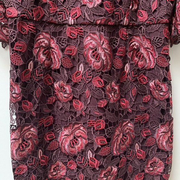 Phase Eight Occasion Midi Dress UK 18 Lace Overlay Wedding Guest Party New £169 - Picture 4 of 14